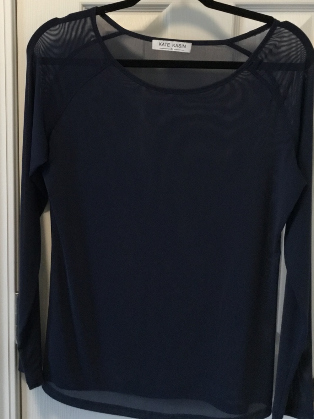 Navy Mesh Top by Kate Kasin XL